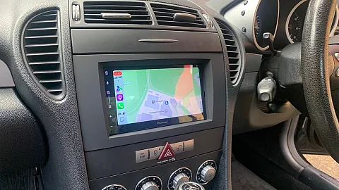 Mercedes-Benz SLK 200 2008 upgraded with Pioneer SPH-DA77DAB CarPlay stereo