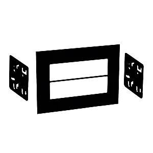 InCarTec 50-056 MATT BLACK Universal Double DIN car audio faceplate 