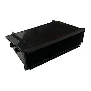 InCarTec 50-057 BLACK Universal Single Din to Double DIN Pocket