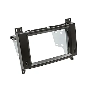 ACV 381190-37-1 Mercedes Double Din Car Stereo Fascia Adaptor - Black