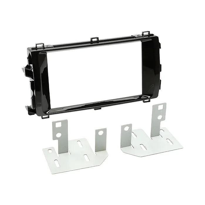 ACV 381300-24 Toyota Auris 2013-2015 Double Din Car Stereo Piano Black Fascia Adaptor