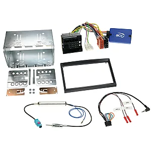 ACV 621040-02-2 Peugeot 207, 307, Expert Black Double Din Car Stereo Fascia Fitting Kit