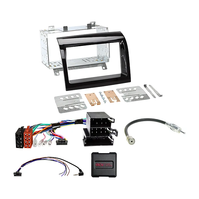 ACV 621094-27-1 - Fiat Ducato 2012 - 2014 Black Double Din Car Stereo Fascia Fitting Kit