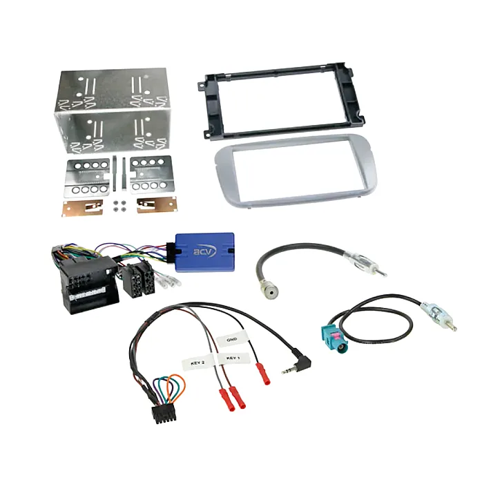 ACV 621114-19-2 Ford Complete Double Din Car Stereo Fascia, Steering, Aerial Fitting Kit