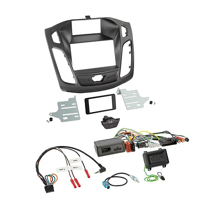 CTKFD64 Ford Focus 2015-2018 Double Din Car CD Stereo Fascia Fitting Kit