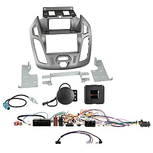 ACV 621114-27-1-1 Ford Transit Connect 2013-2021 Phoenix Silver Double Din Car CD Stereo Fascia Fitting Kit