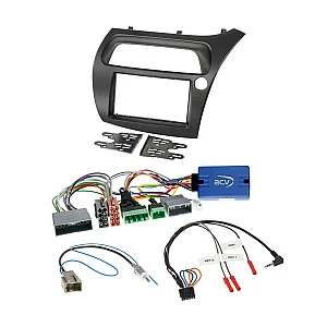 Honda Civic (2006-2011) Black Double Din Car Stereo Installation Fitting Kit