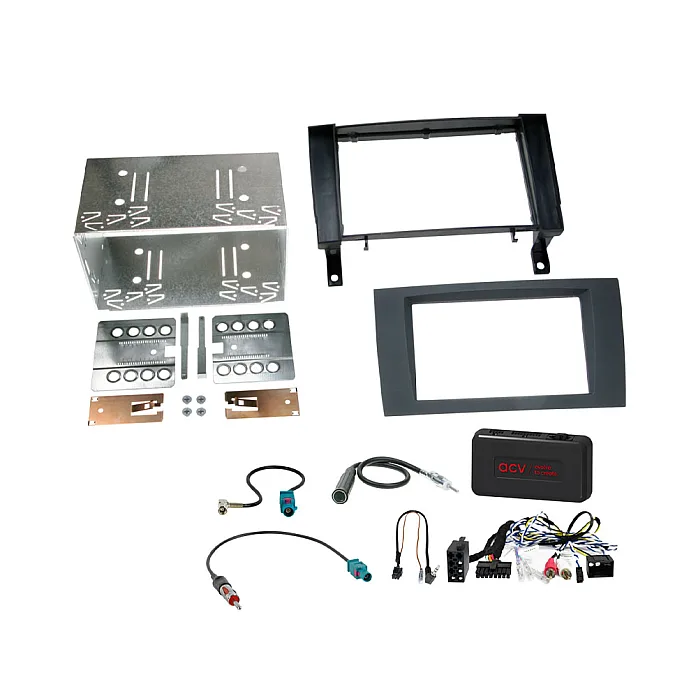 ACV 621190-24-2 Mercedes SLK (R171) 2004-2011 Double Din Car Stereo Fascia Fitting Kit