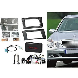 ACV 621190-28-1 Mercedes E Class 2002 - 2009 Double Din Car Stereo Fascia Fitting Kit
