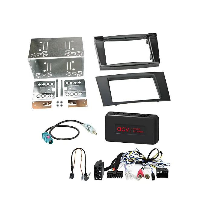 ACV 621190-28-1 Mercedes E Class 2002 - 2009 Double Din Car Stereo Fascia Fitting Kit