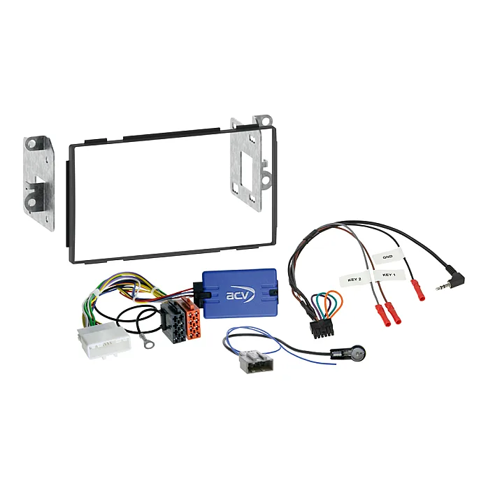 ACV 621210-01-1 Nissan Qashqai 2007-2013 Double Din Car Stereo Fascia, Steering Control Fitting Kit