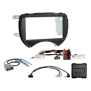 ACV 621210-03-2 Nissan Micra 2011 - 2013 Double Din Car Stereo Fascia, Steering Control Fitting Kit