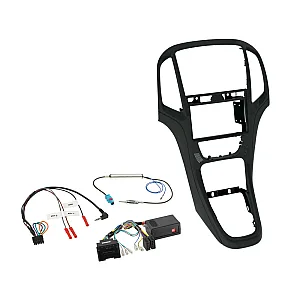 ACV 621230-23-5 Vauxhall Astra 2010 - 2016 Matt Black Double Din Car Stereo Fascia Fitting Kit