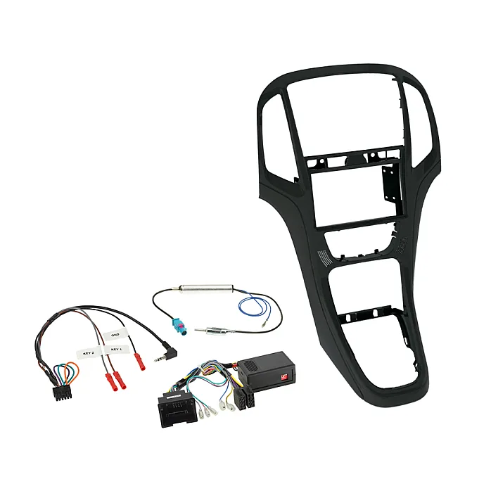 ACV 621230-23-5 Vauxhall Astra 2010 - 2016 Matt Black Double Din Car Stereo Fascia Fitting Kit
