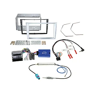 Vauxhall Astra, Antara, Zafira ( Matt Chrome ) Double Din Stereo Fitting Kit