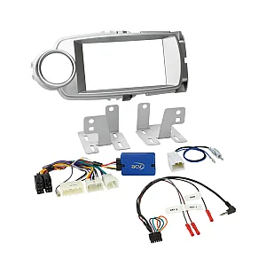 ACV 621300-25-1 Toyota Yaris 2011-2017 Complete Double Din Car Stereo Fascia Fitting Kit