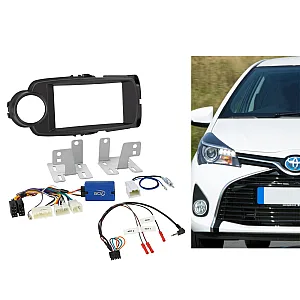 ACV 621300-25-2 Toyota Yaris (2011-2020) Double Din Car Stereo Fascia Fitting Kit