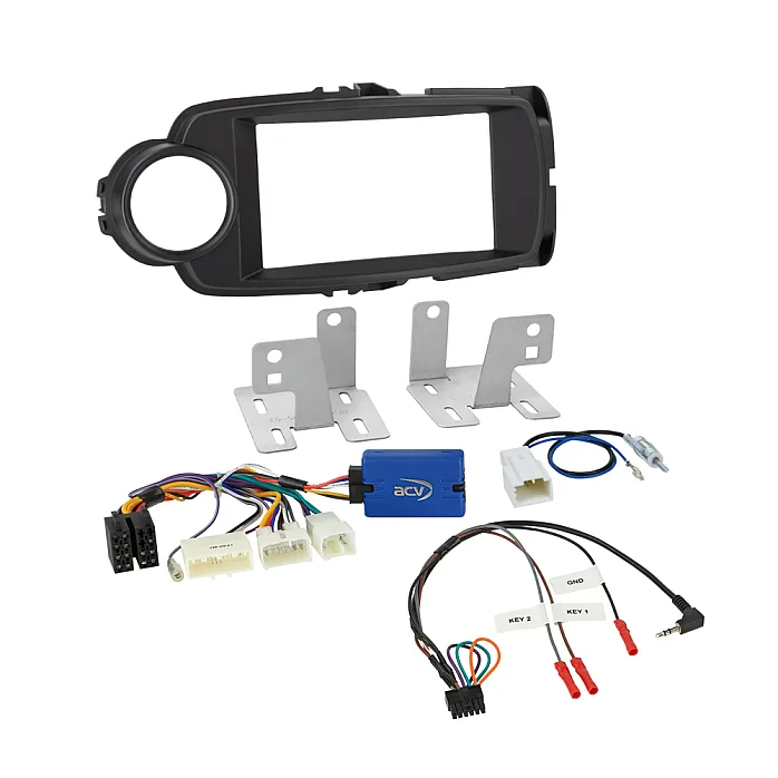 ACV 621300-25-2 Toyota Yaris (2011-2020) Double Din Car Stereo Fascia Fitting Kit