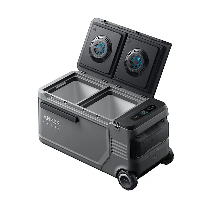 Anker Solix EverFrost 2 58L Electric Powered Cooler Portable Refrigerator 288Wh - A17A52A1
