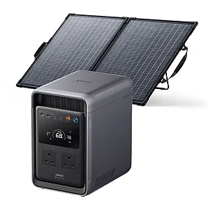Anker SOLIX S2000 2kWh Portable Power Station With 100W Bifacial Solar Panel