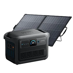 Anker SOLIX C1000 Gen 2 Portable Battery Power Station 1024Wh With PS200 Bifacial Portable Solar 200W