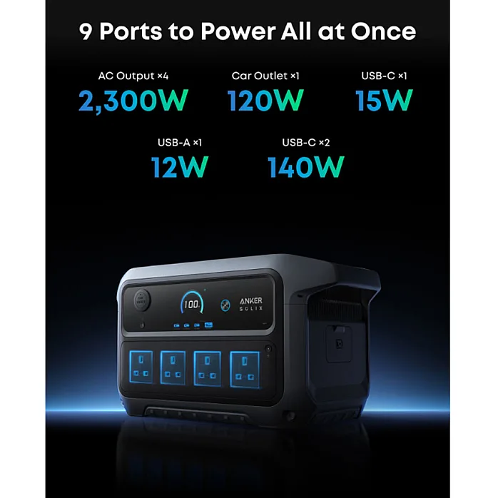 Anker SOLIX C2000 Gen 2 Portable Battery Power Station 2048Wh