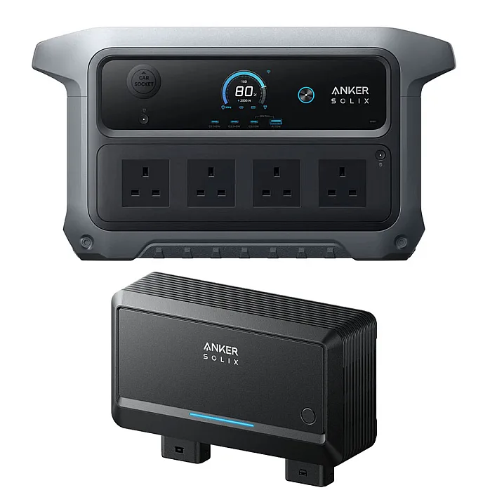Anker SOLIX C2000 Gen 2 Portable Battery Power Station 2048Wh With Alternator Charger