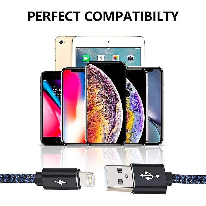 Pioneer CA-IU.52C iPhone Charger Cable USB to Lightning Cable Braided iPhone USB Fast Charging Cable 3FT