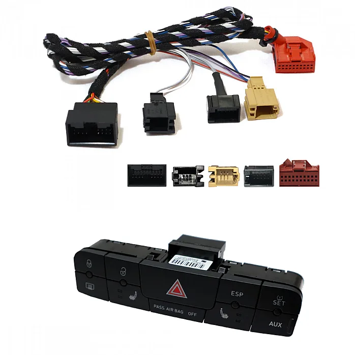 InCarTec Seat Ibiza Button Relocation Harness With Hazard Relocation & Central Locking  Switch