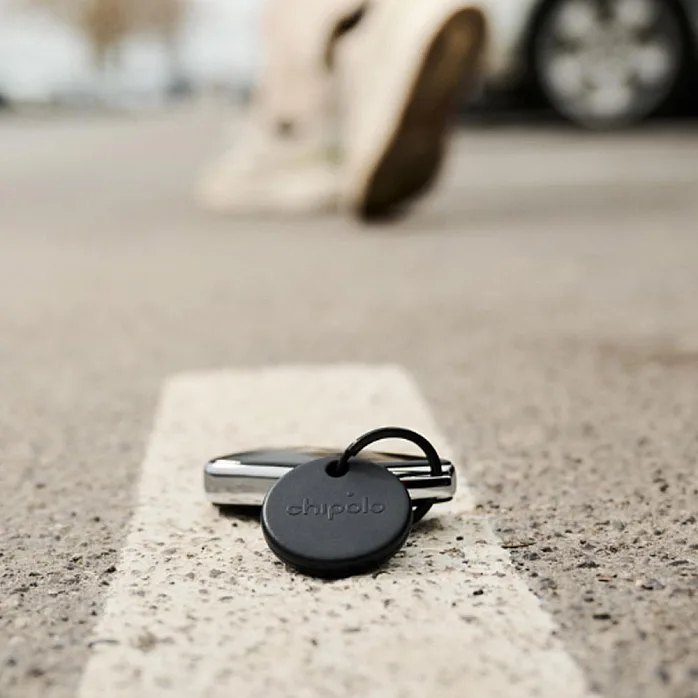 Chipolo POP Black Wireless Phone App Based Tracker Works With Apple or Google's Find My Device Network