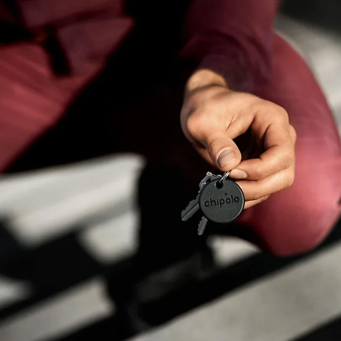 Chipolo POP Black Wireless Phone App Based Tracker Works With Apple or Google's Find My Device Network
