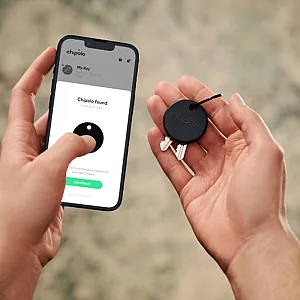 Chipolo POP Black Wireless Phone App Based Tracker Works With Apple or Google's Find My Device Network
