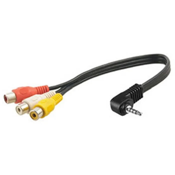 Alpine KCE-4AV 3.5mm to 3xRCA Adaptor Cable