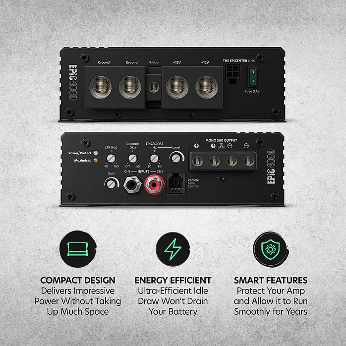 AudioControl EPIC4000 Monoblock Competition Amplifier (4000W RMS)