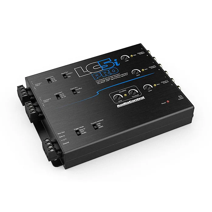 AudioControl LC5i PRO 5 Channel Line Out Converter With AccuBass ACR-1 Dash Remote Included