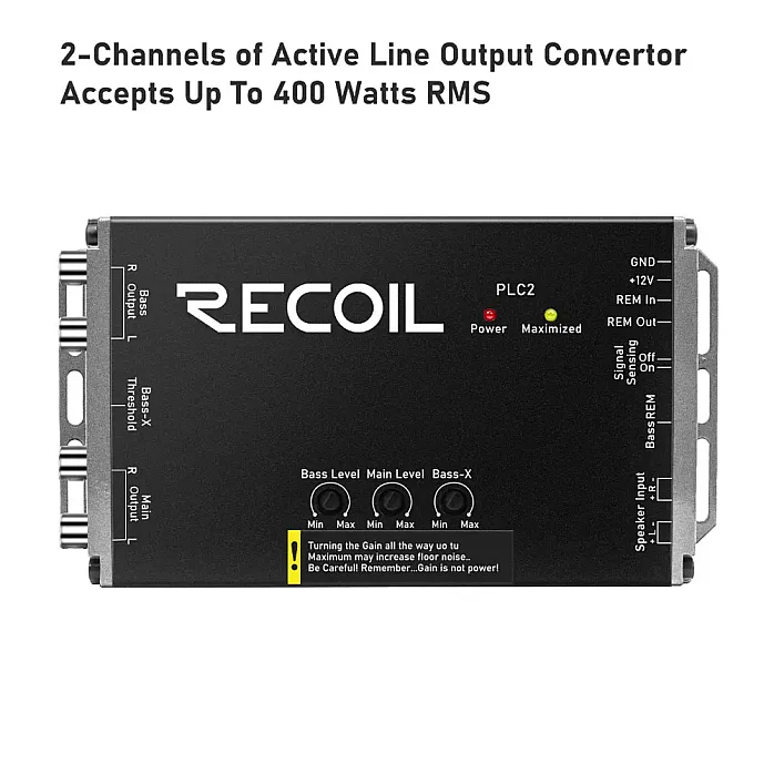 Recoil PLOC2 -  2 Channel Line Output Converters With Bass Boost