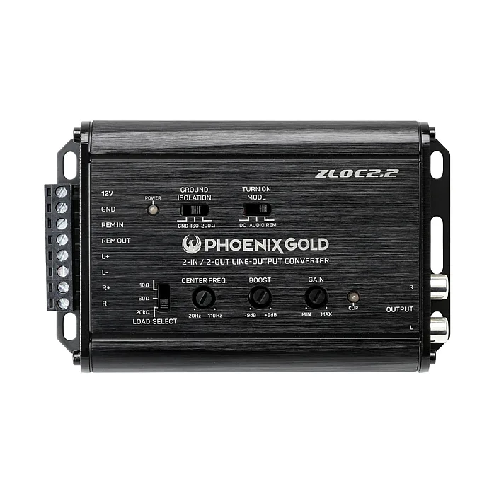 Phoenix Gold ZLOC2.2 Car Active High-Low 2 Channel RCA Converter 