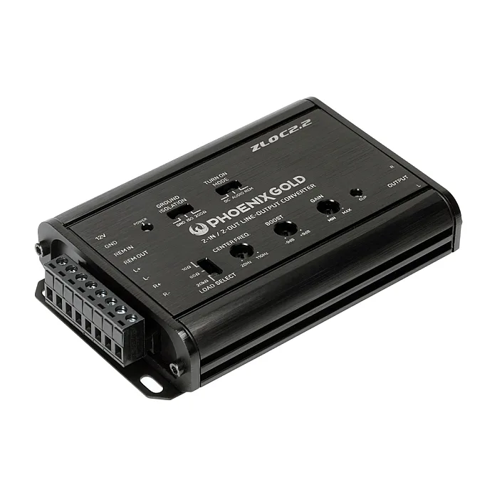 Phoenix Gold ZLOC2.2 Car Active High-Low 2 Channel RCA Converter 