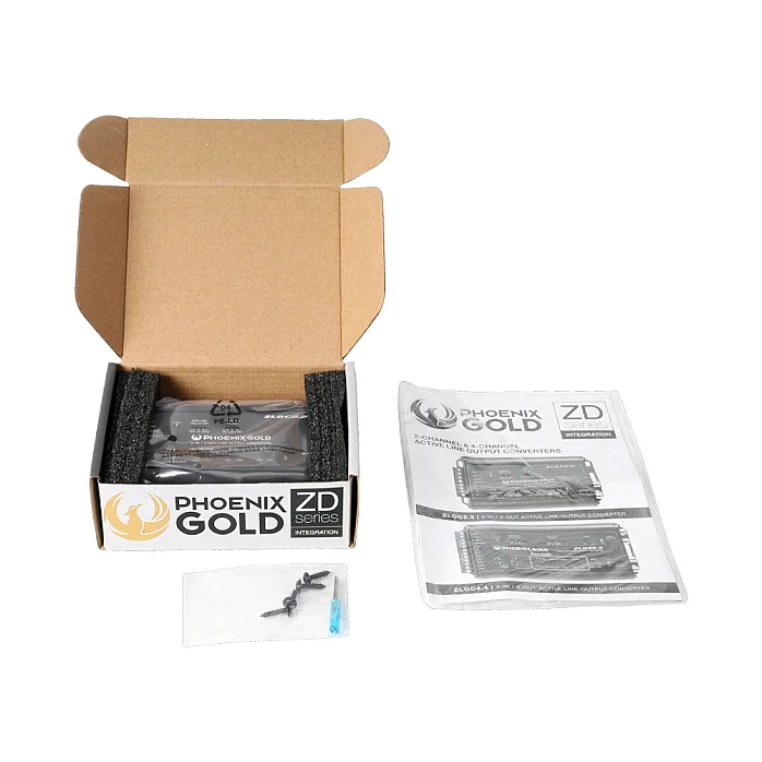 Phoenix Gold ZLOC2.2 Car Active High-Low 2 Channel RCA Converter 