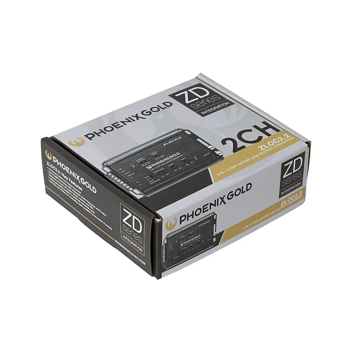 Phoenix Gold ZLOC2.2 Car Active High-Low 2 Channel RCA Converter 