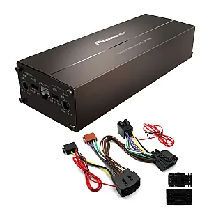 Mercedes MBUX SOT Handsfree Mute ISO Adaptor Cable Pioneer 4 Channel Class D Bridgeable Amplifier Upgrade Kit