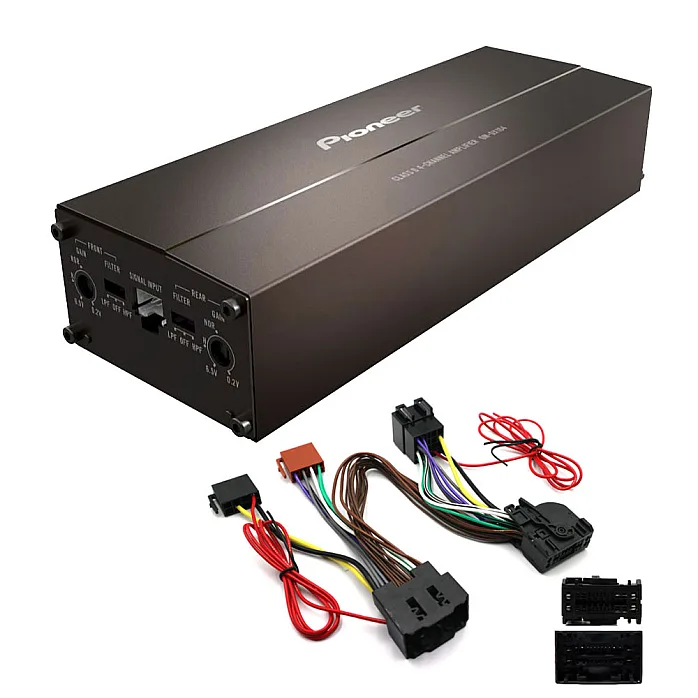 Mercedes MBUX SOT Handsfree Mute ISO Adaptor Cable Pioneer 4 Channel Class D Bridgeable Amplifier Upgrade Kit