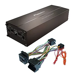 Pontiac G8 2008-2010 Quadlock Connector ISO Cable Pioneer 4 Channel Class D Bridgeable Amplifier Upgrade Kit