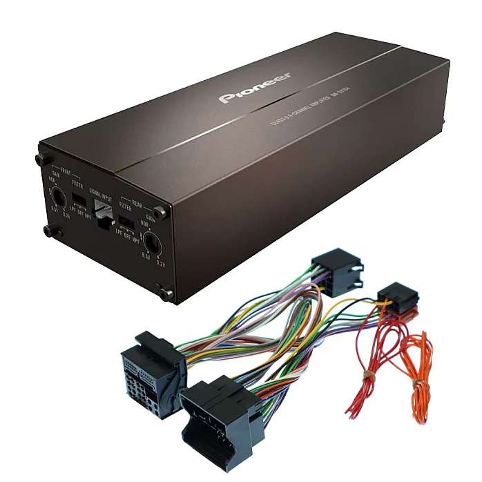 Pontiac G8 2008-2010 Quadlock Connector ISO Cable Pioneer 4 Channel Class D Bridgeable Amplifier Upgrade Kit