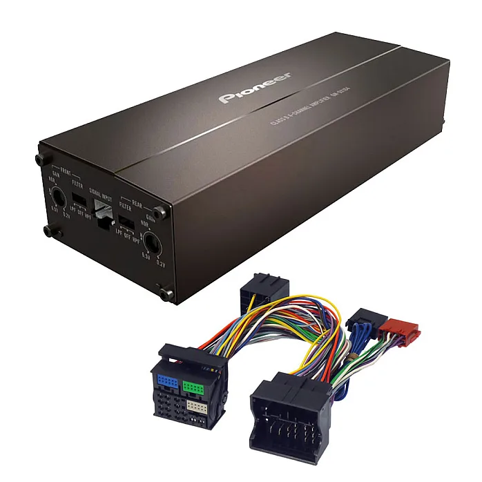 SEAT Ateca 2016 onward ISO T harness SOT Lead Pioneer 4 Channel Class D Bridgeable Amplifier Upgrade Kit