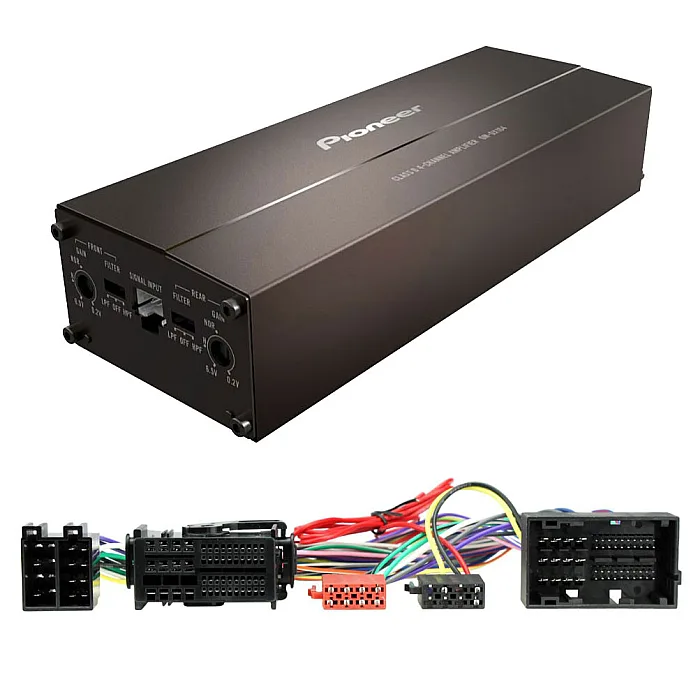 Fiat 500, 500L, Ducato Pioneer 4 Channel Class D Bridgeable Amplifier Upgrade Kit
