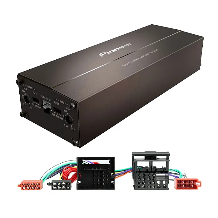 Pioneer 4 Channel Class D Bridgeable Amplifier Upgrade Kit For Volkswagen