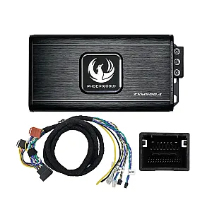 Phoenix Gold ZXMPGM1 Cadillac, Chevrolet and Opel/Vauxhall Power Up Kit with Class-D 4 Channel Mini Amplifier