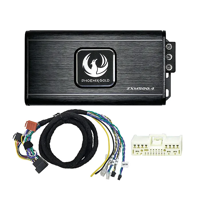 Phoenix Gold ZXMPM1 Mazda Power Up Kit with Class-D 4 Channel Mini Amplifier
