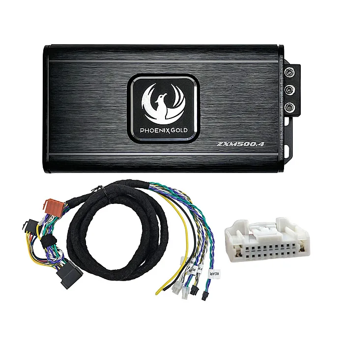 Phoenix Gold ZXMPN1 Nissan Power Up Kit with Class-D 4 Channel Mini Amplifier